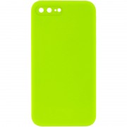 Silicone Case Square Full Camera Protective (AA) NOLOGO для Apple iPhone 7 plus / 8 plus (5.5") Салатовый / Neon green