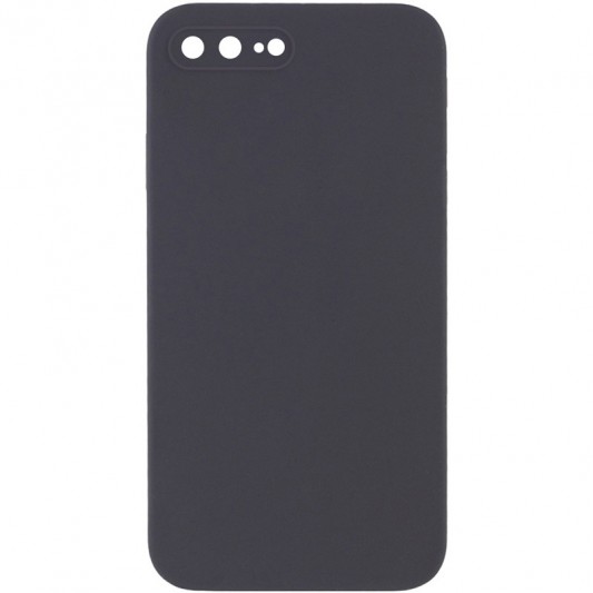 Silicone Case Square Full Camera Protective (AA) NOLOGO для Apple iPhone 7 plus / 8 plus (5.5") Серый / Dark Gray
