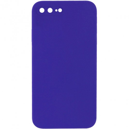 Silicone Case Square Full Camera Protective (AA) NOLOGO для Apple iPhone 7 plus / 8 plus (5.5") Фиолетовый / Ultra Violet