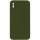 Silicone Case Square Full Camera Protective (AA) NOLOGO для Apple iPhone X / XS (5.8") Зеленый / Dark Olive