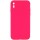 Silicone Case Square Full Camera Protective (AA) NOLOGO для Apple iPhone X / XS (5.8") Розовый / Barbie pink