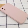Silicone Case Square Full Camera Protective (AA) NOLOGO для Apple iPhone X / XS (5.8") Рожевий / Pink Sand