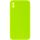 Чохол Silicone Case Square Full Camera Protective (AA) NOLOGO для Apple iPhone X / XS (5.8") Салатовий / Neon green