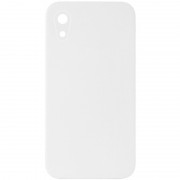 Silicone Case Square Full Camera Protective (AA) NOLOGO для Apple iPhone XR (6.1") Белый / White