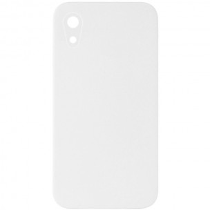 Silicone Case Square Full Camera Protective (AA) NOLOGO для Apple iPhone XR (6.1") Білий / White