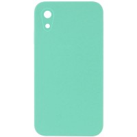 Чехол Silicone Case Square Full Camera Protective (AA) NOLOGO для Apple iPhone XR (6.1 дюйма) Бирюзовый / Turquoise