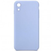 Чехол Silicone Case Square Full Camera Protective (AA) NOLOGO для Apple iPhone XR (6.1 дюйма) Голубой / Lilac Blue