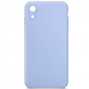 Чохол Silicone Case Square Full Camera Protective (AA) NOLOGO для Apple iPhone XR (6.1") Блакитний / Lilac Blue