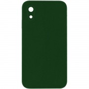 Silicone Case Square Full Camera Protective (AA) NOLOGO для Apple iPhone XR (6.1") Зеленый / Army green