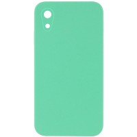 Чехол Silicone Case Square Full Camera Protective (AA) NOLOGO для Apple iPhone XR (6.1
