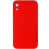 Silicone Case Square Full Camera Protective (AA) NOLOGO для Apple iPhone XR (6.1") Червоний / Red