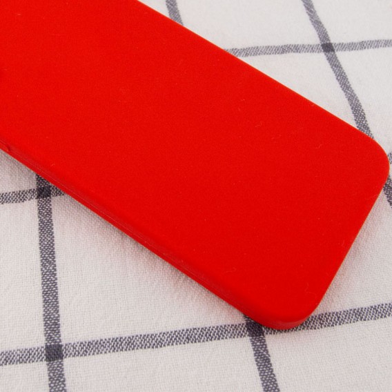 Silicone Case Square Full Camera Protective (AA) NOLOGO для Apple iPhone XR (6.1") Червоний / Red