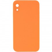 Silicone Case Square Full Camera Protective (AA) NOLOGO для Apple iPhone XR (6.1") Оранжевый / Papaya