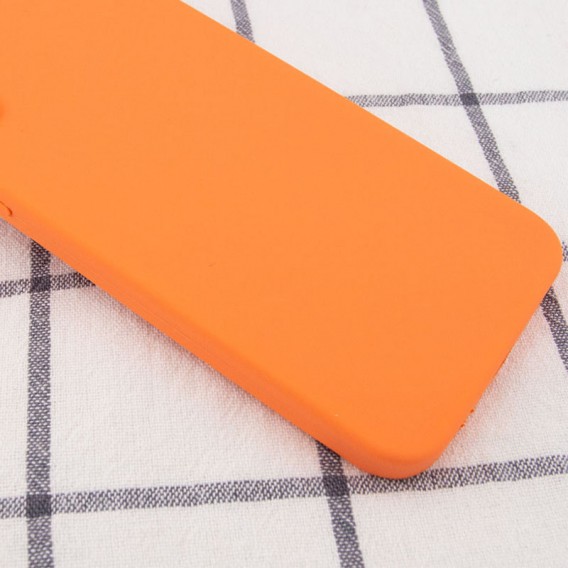 Silicone Case Square Full Camera Protective (AA) NOLOGO для Apple iPhone XR (6.1") Помаранчевий / Papaya