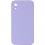 Silicone Case Square Full Camera Protective (AA) NOLOGO для Apple iPhone XR (6.1") Сиреневый / Dasheen