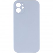 Silicone Case Square Full Camera Protective (AA) NOLOGO для Apple iPhone 11 (6.1") Блакитний / Lilac Blue