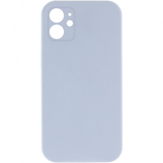 Silicone Case Square Full Camera Protective (AA) NOLOGO для Apple iPhone 11 (6.1") Голубой / Lilac Blue