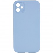 Silicone Case Square Full Camera Protective (AA) NOLOGO для Apple iPhone 11 (6.1") Голубой / Lilac Blue