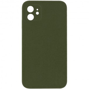 Silicone Case Square Full Camera Protective (AA) NOLOGO для Apple iPhone 11 (6.1") Зеленый / Cyprus Green
