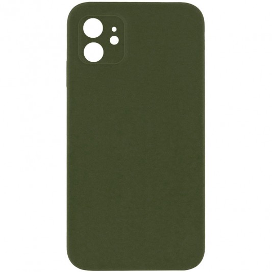 Silicone Case Square Full Camera Protective (AA) NOLOGO для Apple iPhone 11 (6.1") Зеленый / Cyprus Green