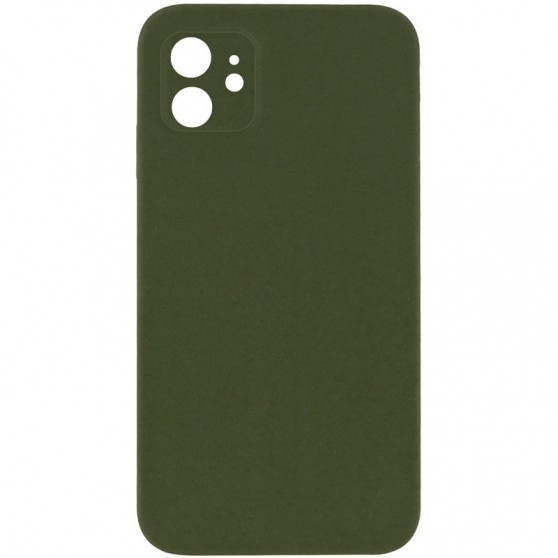 Silicone Case Square Full Camera Protective (AA) NOLOGO для Apple iPhone 11 (6.1") Зеленый / Cyprus Green