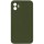 Silicone Case Square Full Camera Protective (AA) NOLOGO для Apple iPhone 11 (6.1") Зеленый / Dark Olive