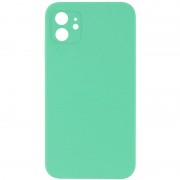Silicone Case Square Full Camera Protective (AA) NOLOGO для Apple iPhone 11 (6.1") Зеленый / Spearmint