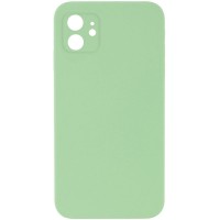 Чохол Silicone Case Square Full Camera Protective (AA) NOLOGO для Apple iPhone 11 (6.1") М'ятний / Mint