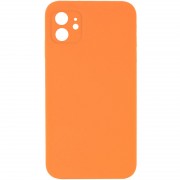 Silicone Case Square Full Camera Protective (AA) NOLOGO для Apple iPhone 11 (6.1") Оранжевый / Papaya