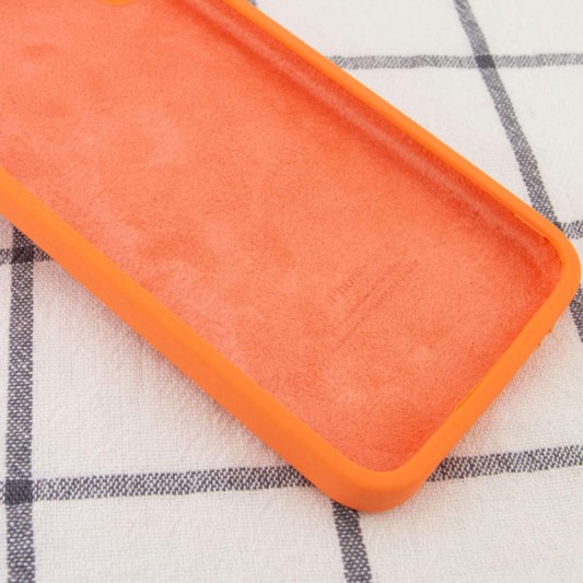 Silicone Case Square Full Camera Protective (AA) NOLOGO для Apple iPhone 11 (6.1") Оранжевый / Papaya - изображение 2