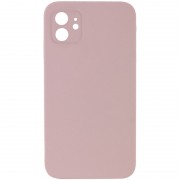 Silicone Case Square Full Camera Protective (AA) NOLOGO для Apple iPhone 11 (6.1") Розовый / Pink Sand