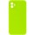 Silicone Case Square Full Camera Protective (AA) NOLOGO для Apple iPhone 11 (6.1") Салатовый / Neon green