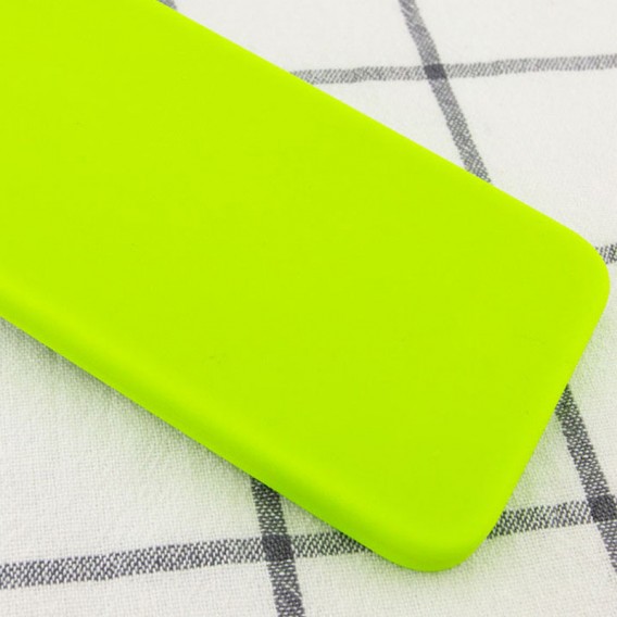 Silicone Case Square Full Camera Protective (AA) NOLOGO для Apple iPhone 11 (6.1") Салатовый / Neon green