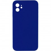 Silicone Case Square Full Camera Protective (AA) NOLOGO для Apple iPhone 11 (6.1") Синий / Deep navy