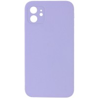 Silicone Case Square Full Camera Protective (AA) NOLOGO для Apple iPhone 11 (6.1") Сиреневый / Dasheen