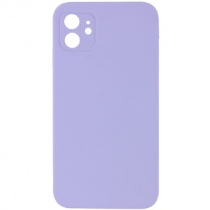 Silicone Case Square Full Camera Protective (AA) NOLOGO для Apple iPhone 11 (6.1") Сиреневый / Dasheen