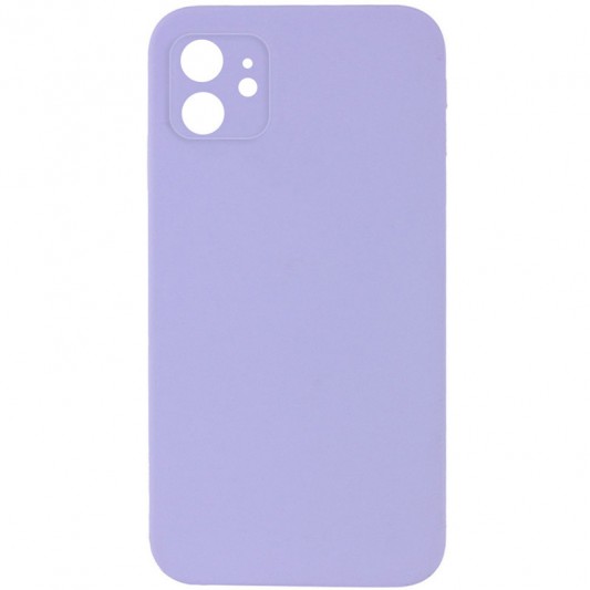 Silicone Case Square Full Camera Protective (AA) NOLOGO для Apple iPhone 11 (6.1") Сиреневый / Dasheen