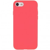 Чехол Silicone Case Full Protective (AA) NO LOGO для Apple iPhone SE (2020) / 7 / 8 (4.7 дюйма) Арбузный / Watermelon red