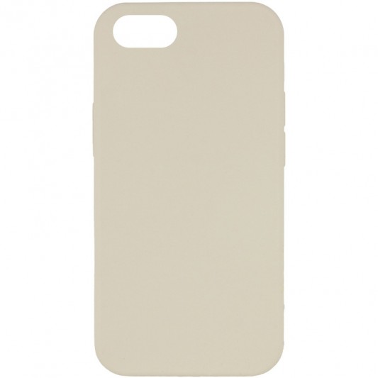 Чехол Silicone Case Full Protective (AA) NO LOGO для Apple iPhone SE (2020) Бежевый / Antique White