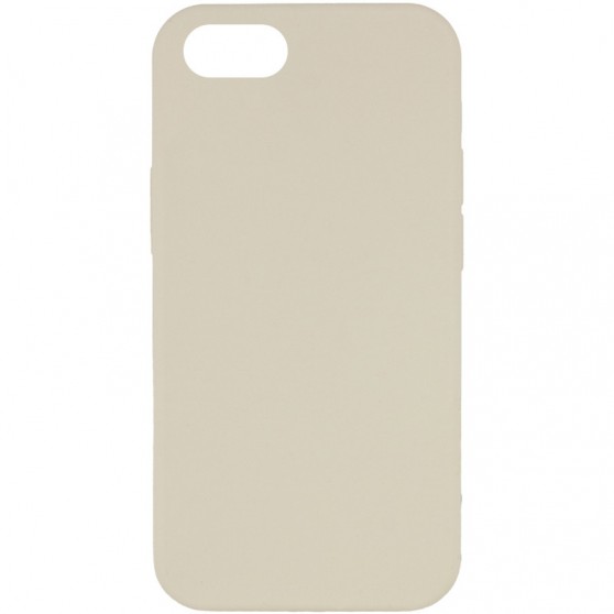 Чехол Silicone Case Full Protective (AA) NO LOGO для Apple iPhone SE (2020) Бежевый / Antique White