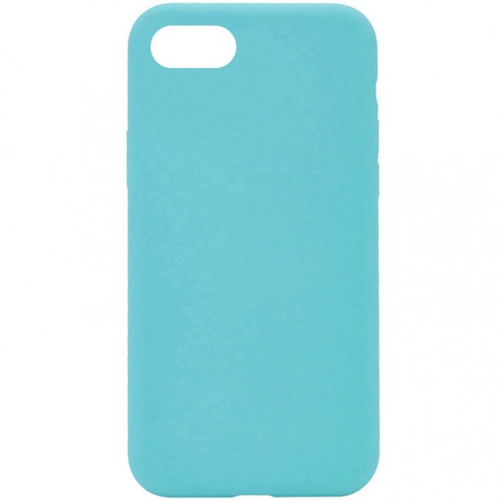 Чехол Silicone Case Full Protective (AA) NO LOGO для Apple iPhone SE (2020) Бирюзовый / Marine Green