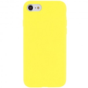 Чохол Silicone Case Full Protective (AA) NO LOGO для Apple iPhone SE (2020) Жовтий / Yellow