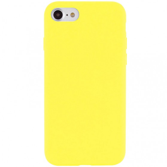 Чехол Silicone Case Full Protective (AA) NO LOGO для Apple iPhone SE (2020) Желтый / Yellow