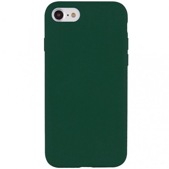 Чехол Silicone Case Full Protective (AA) NO LOGO для Apple iPhone SE (2020) Зеленый / Forest green