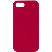 Чехол Silicone Case Full Protective (AA) NO LOGO для Apple iPhone SE (2020) Красный / Rose Red