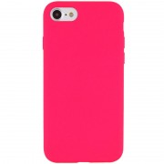 Чехол Silicone Case Full Protective (AA) NO LOGO для Apple iPhone SE (2020) Розовый / Barbie pink