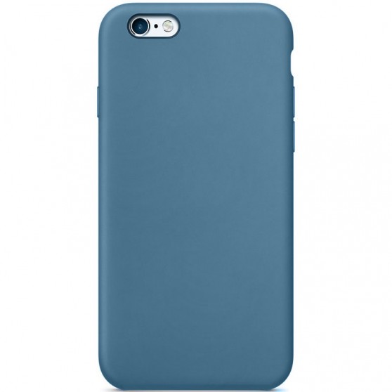 Чехол Silicone Case Full Protective (AA) NO LOGO для Apple iPhone SE (2020) Синий / Blue Jay