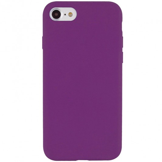 Чехол Silicone Case Full Protective (AA) NO LOGO для Apple iPhone SE (2020) Фиолетовый / Grape