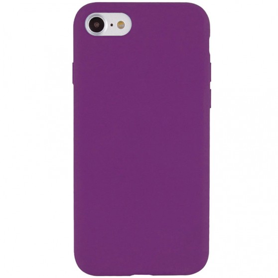 Чехол Silicone Case Full Protective (AA) NO LOGO для Apple iPhone SE (2020) Фиолетовый / Grape