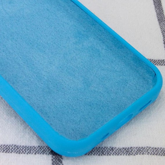 Чохол Silicone Case Full Protective (AA) NO LOGO для Apple iPhone 14 (6.1") Блакитний / Blue